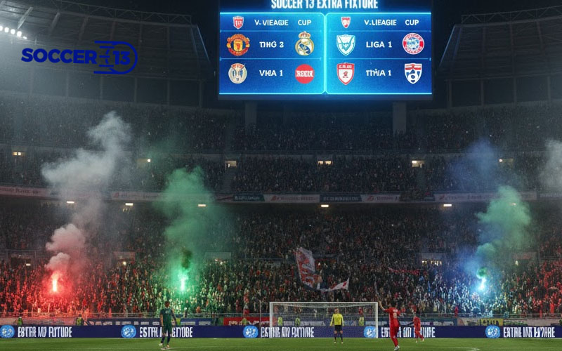 Find the soccer 13 extra fixture for top European and regional clubs